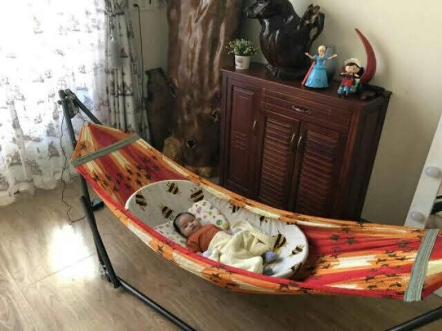 Nôi tre đặt võng chống còng lưng cho bé
