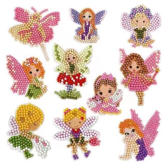 Bộ sticker tranh đính đá handmade cho các bé