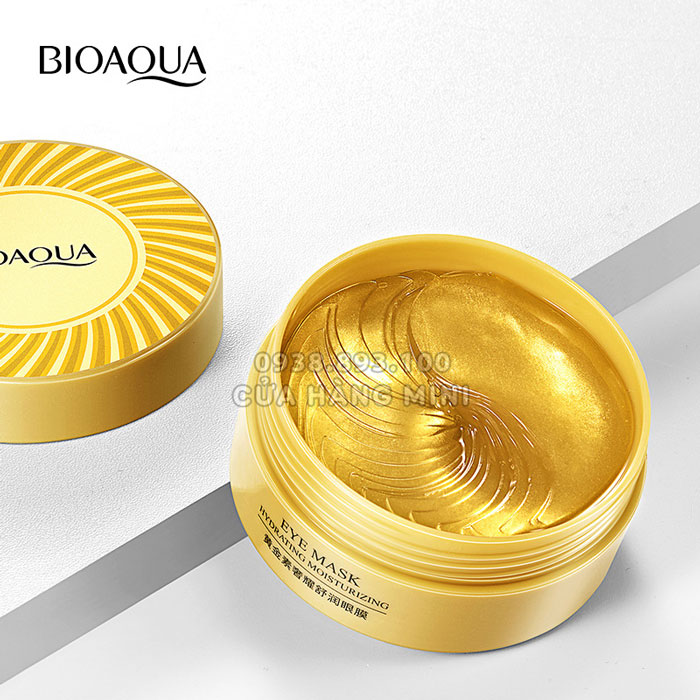 [HCM]【CHÍNH HÃNG】 Combo 60 Miếng Mặt Nạ Mắt Bioaqua Phân Tử Vàng 24K (Màu Vàng Kim)