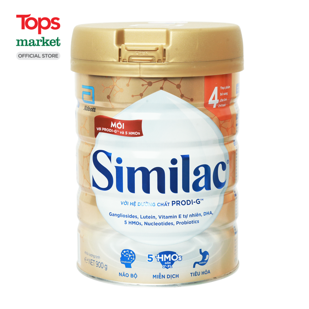 Sữa Similac IQ HMO Gold Lable Số 4 900 Gram Cho Bé 2 - 6 Tuổi