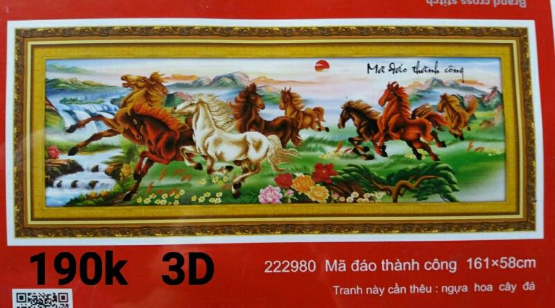 Tranh thêu mã đáo thành công 222980