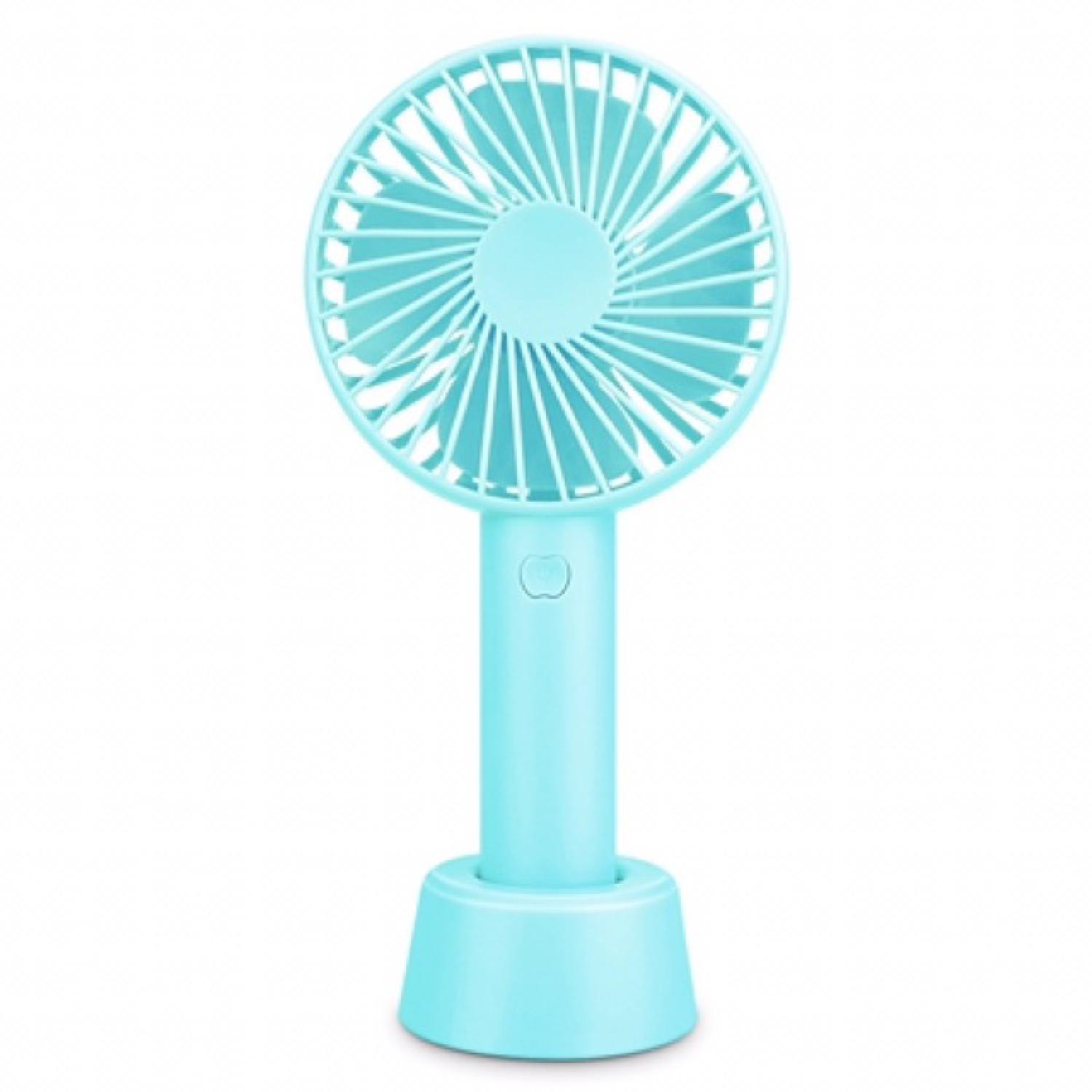 Quạt mini tích điện cầm tay có đế 3 tốc độ