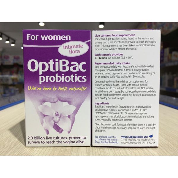 Men Vi Sinh Optibac For Women 30 Viên - Tím
