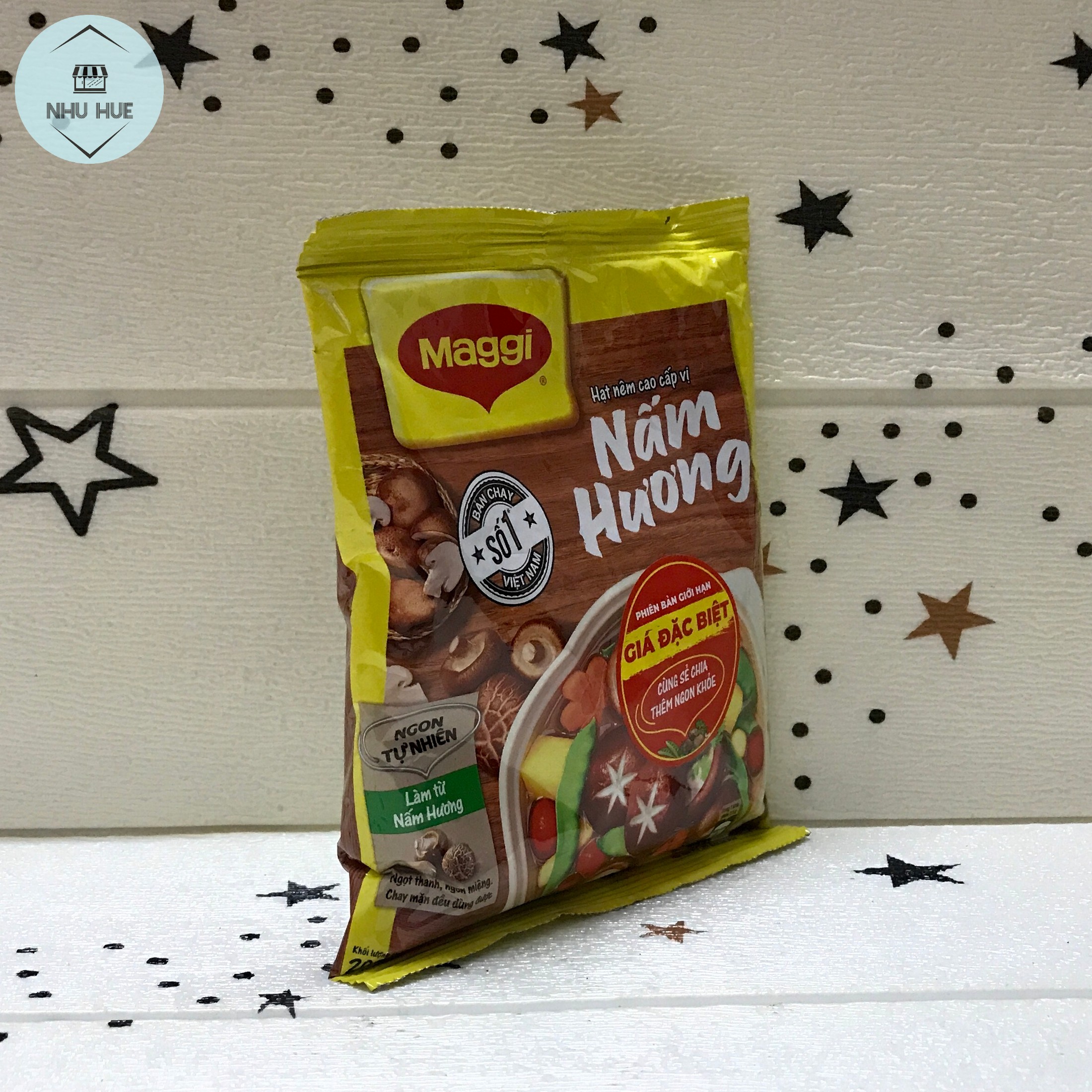 Hạt nêm Maggi cao cấp vị nấm hương (bịch 200g)