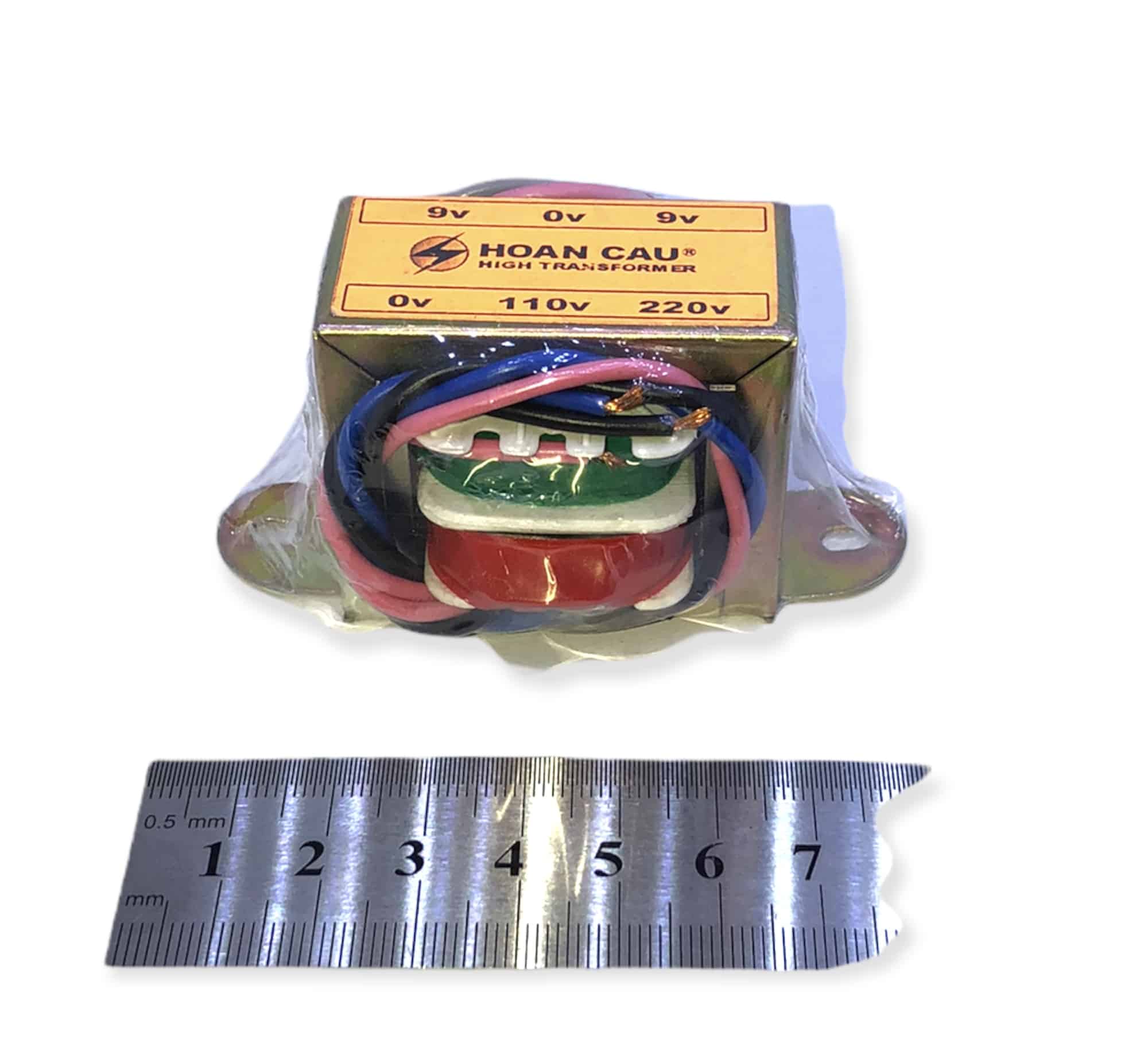 Biến Áp 850mA Đối Xứng 9V (Hoàn Cầu)