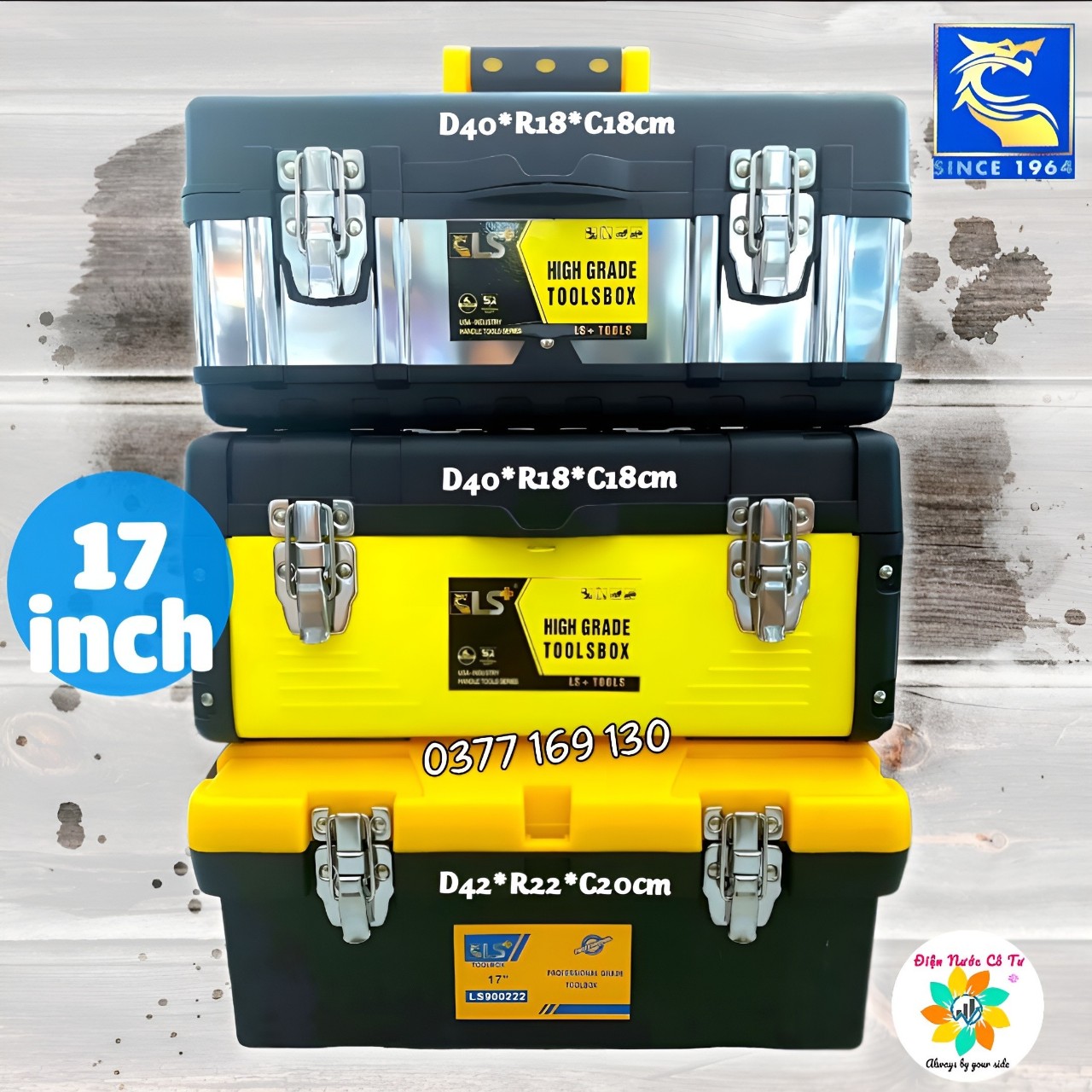 Thùng Đồ Nghề Hộp Đồ Nghề 17'' - 42*22*20cm