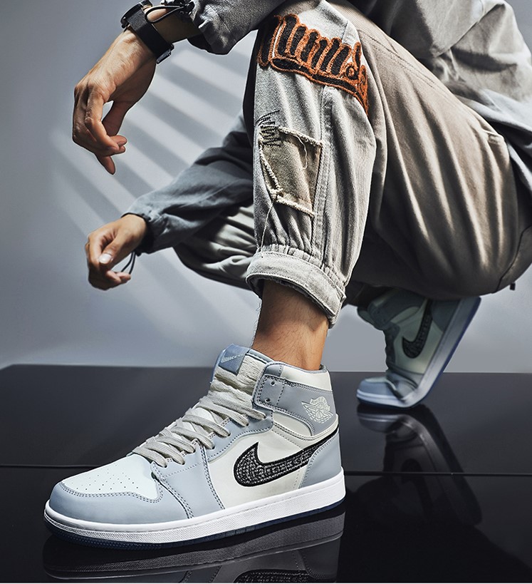 Giày Thể Thao Sneaker Nam Dior Cổ Cao