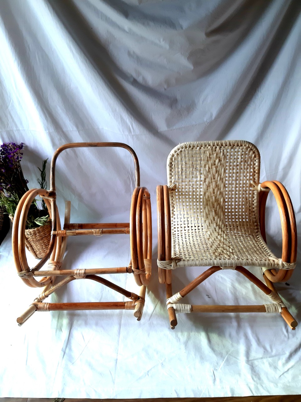 Khung ghế mây dùng đan ghế macrame