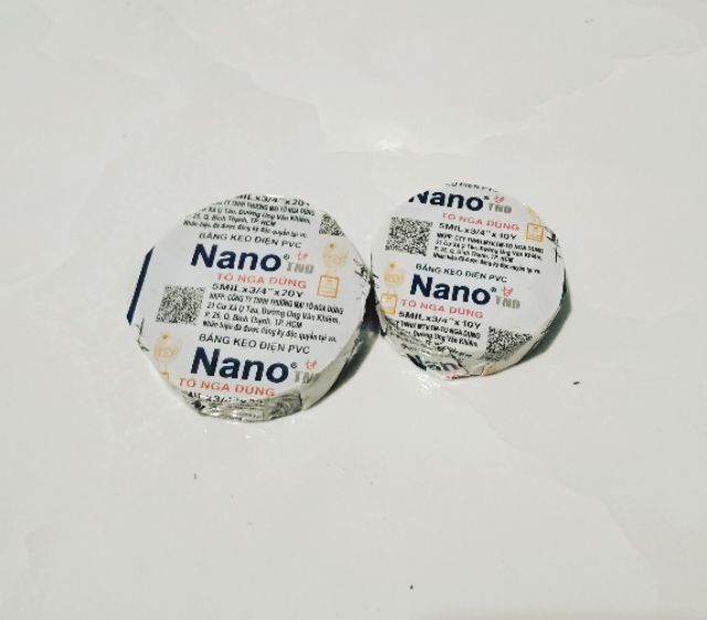 Băng keo quấn điện màu đen Nano