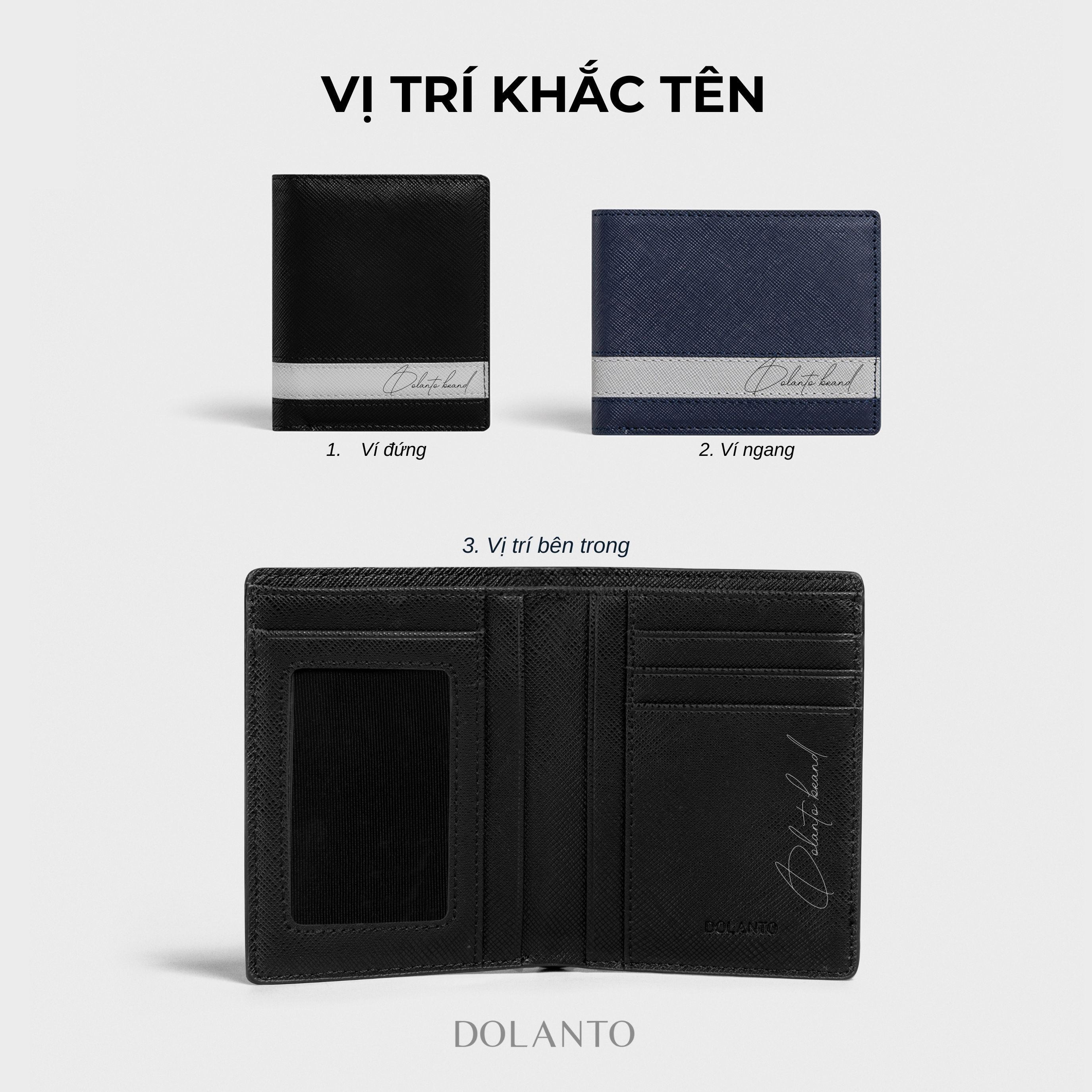 Ví DOLANTO BRAND® Cosmos Saffiano Wallet