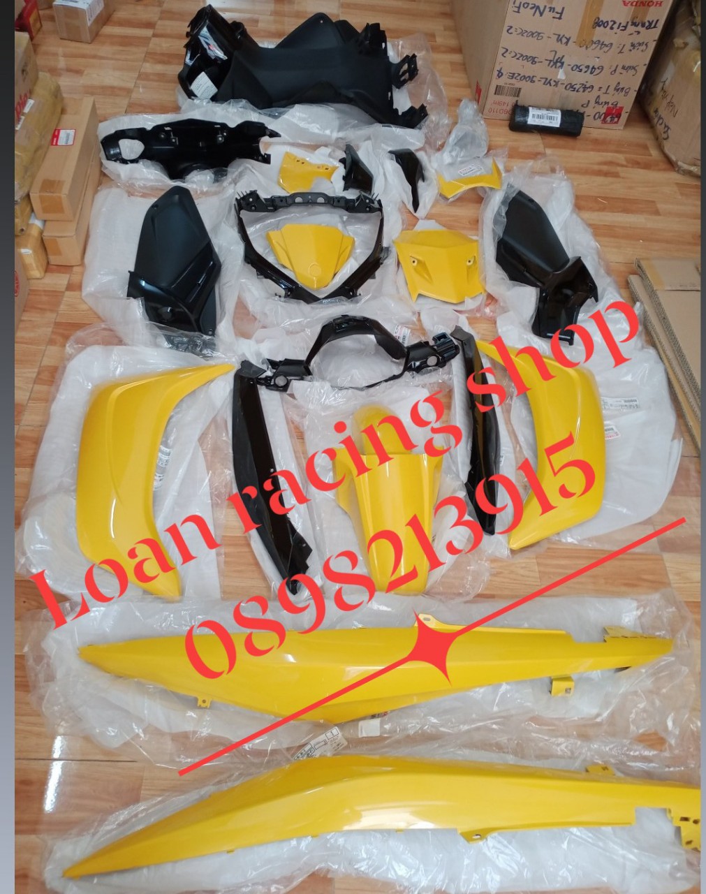 Dàn áo nouovo sx màu vàng đen hàng zin chính hãng yamaha