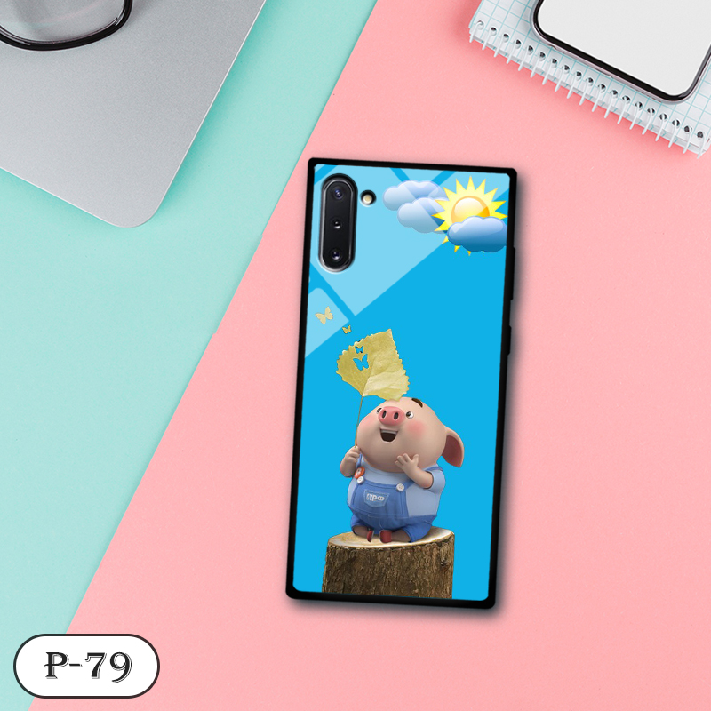 Ốp lưng kính 3D cute Samsung Note 10
