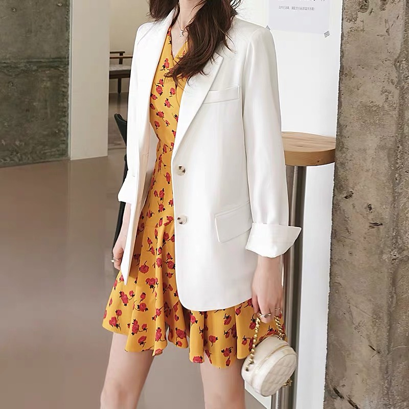 BLAZER 2 LỚP HỒNG | TRẮNG | HELLY SHOP