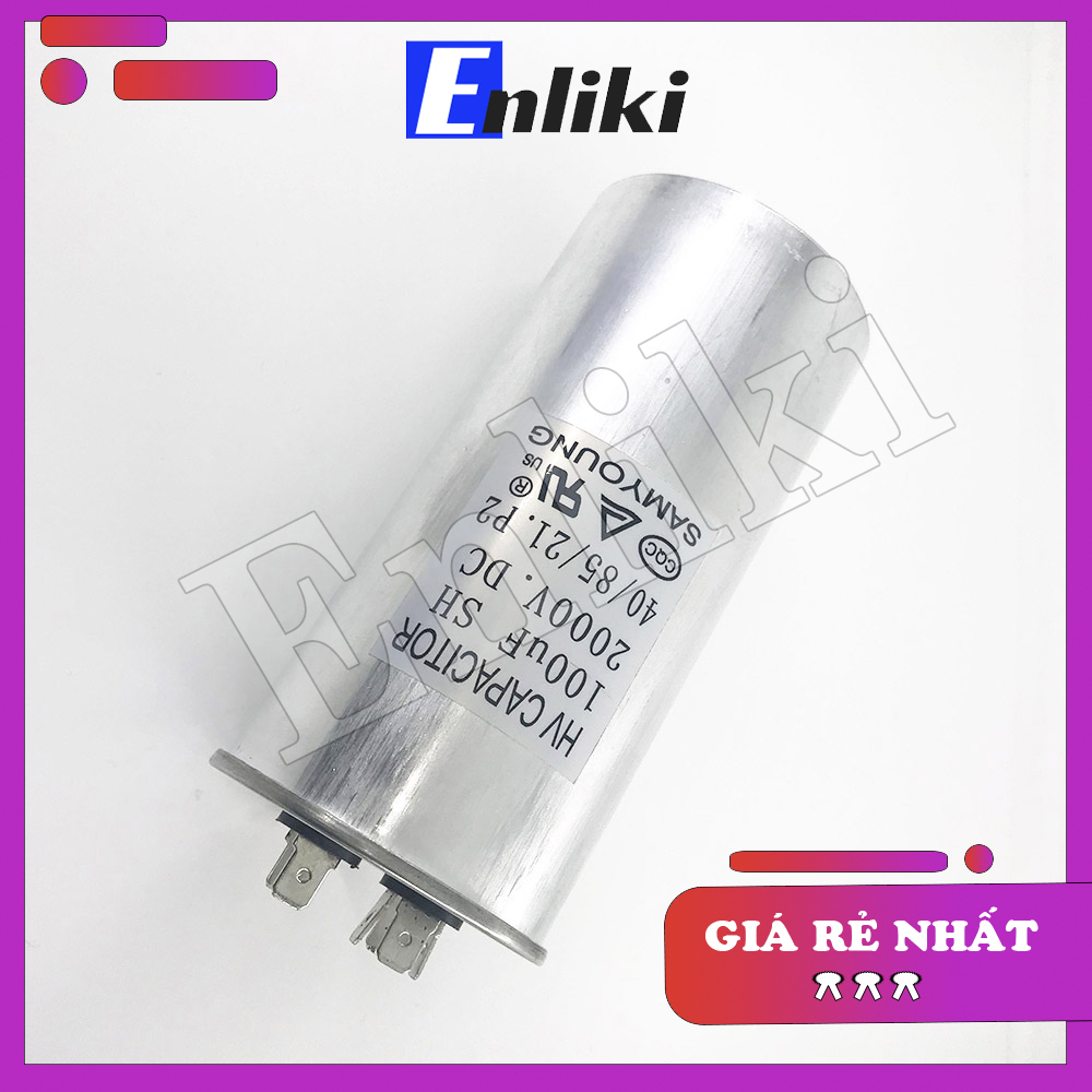 TỤ 100UF 2000V SAMYOUNG (60x135mm)