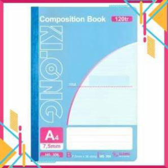 Sổ may KLONG 120tr A4, MS: 308