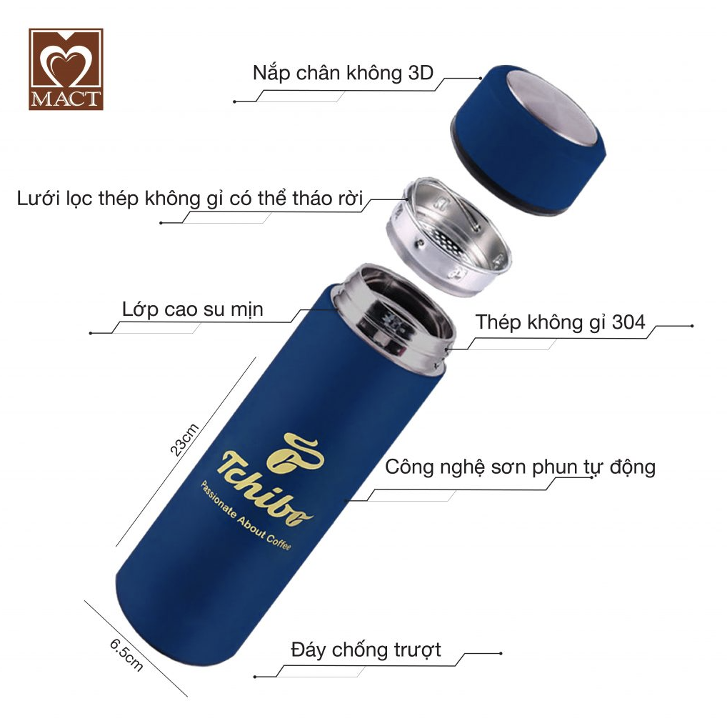 Bình giữ nhiệt thương hiệu cà phê TCHIBO - 500ml