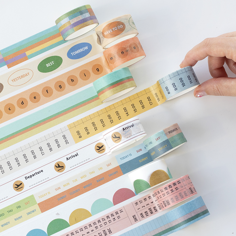 [HCM]Washi tape họa tiết xinh xắn (Hàng có sẵn)