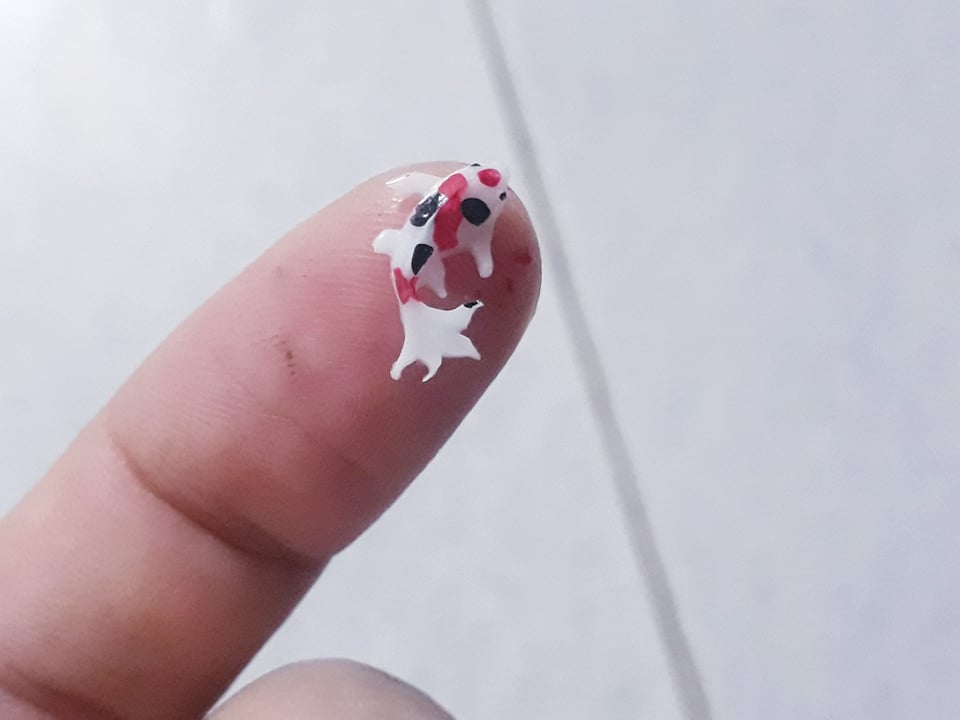 [HCM]Phôi cá koi trang trí móng keycap các sản phẩm thủ công.