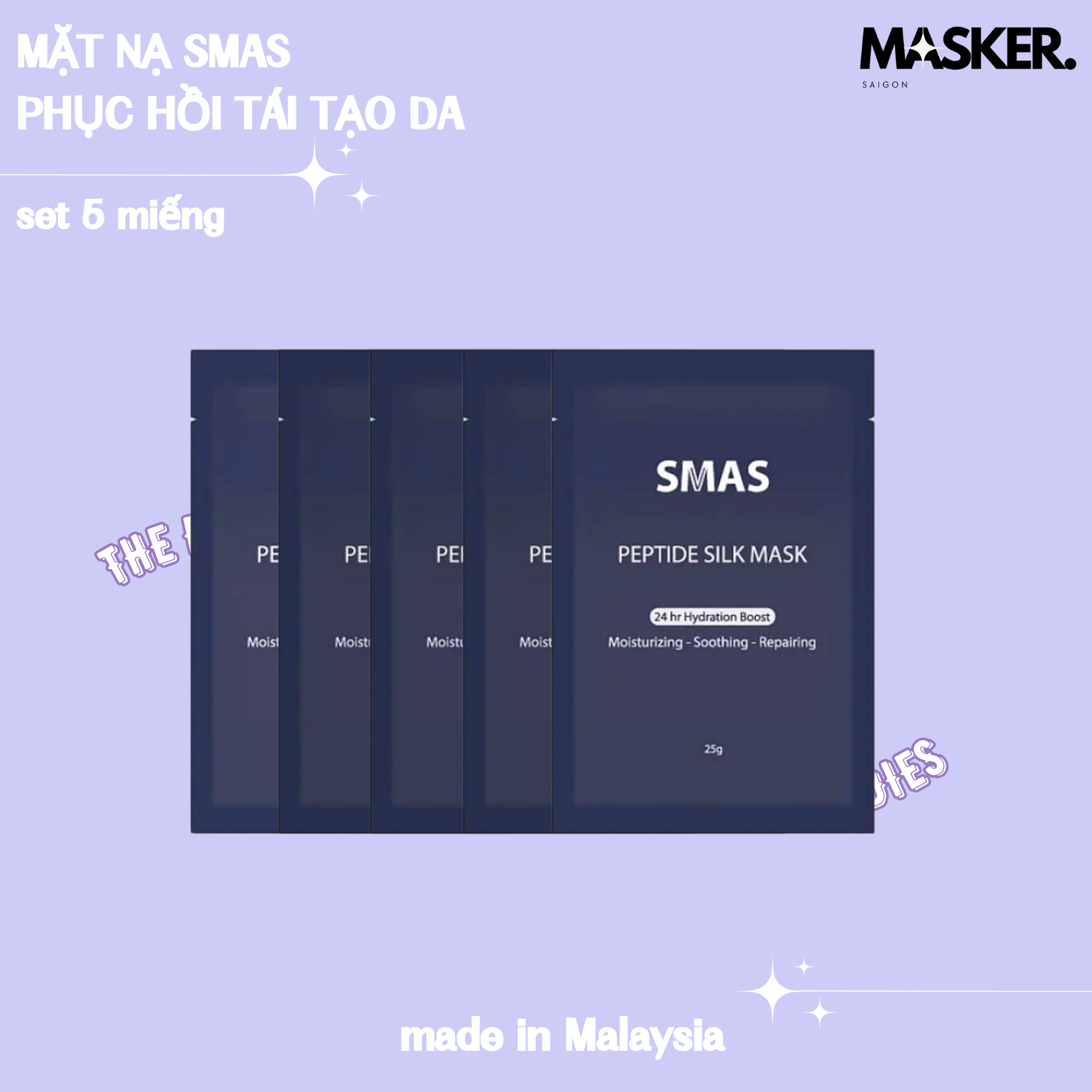 Mặt nạ phục hồi tái tạo da SMAS (set 5 miếng)