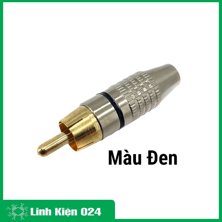 Jack hoa sen đực mạ vàng AV/RCA jack cắm âm thanh