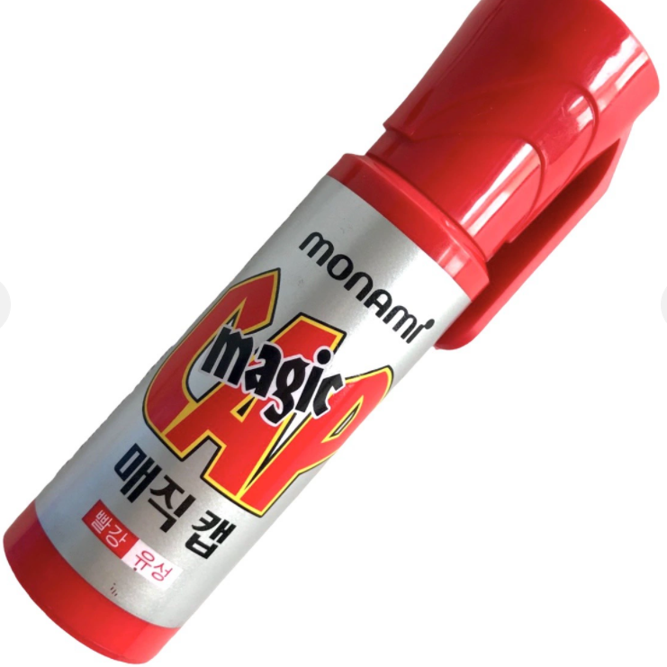 Lẻ 1 Cây Bút Lông Dầu Monami Magic CAP-Mực Xanh/Đỏ/Đen