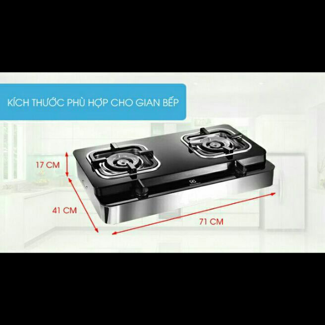 Bếp ga đôi Electrolux ETG729GKTR hàng trưng bày