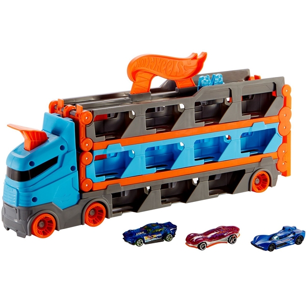 Đồ chơi xe vận chuyển đường cao tốc hot wheels gvg37