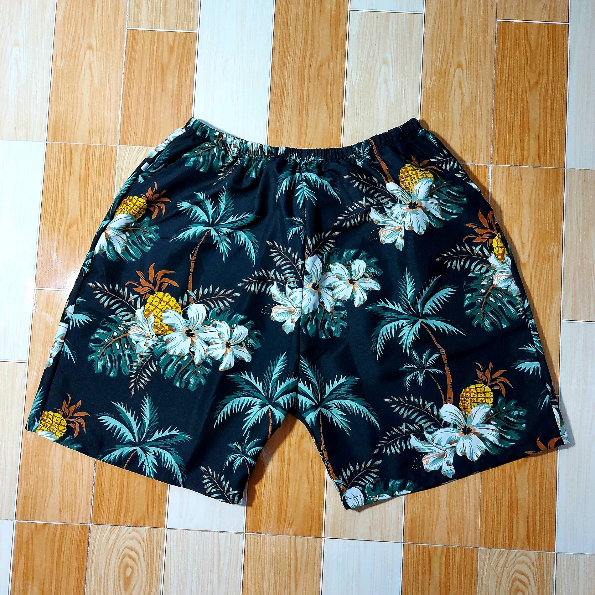 [FreeshipMAX] COMBO ÁO QUẦN ĐI BIỂN - HOA SỨ NỀN ĐEN, VẢI KATE THÁI SIÊU ĐẸP (HÌNH + VIDEO THẬT)