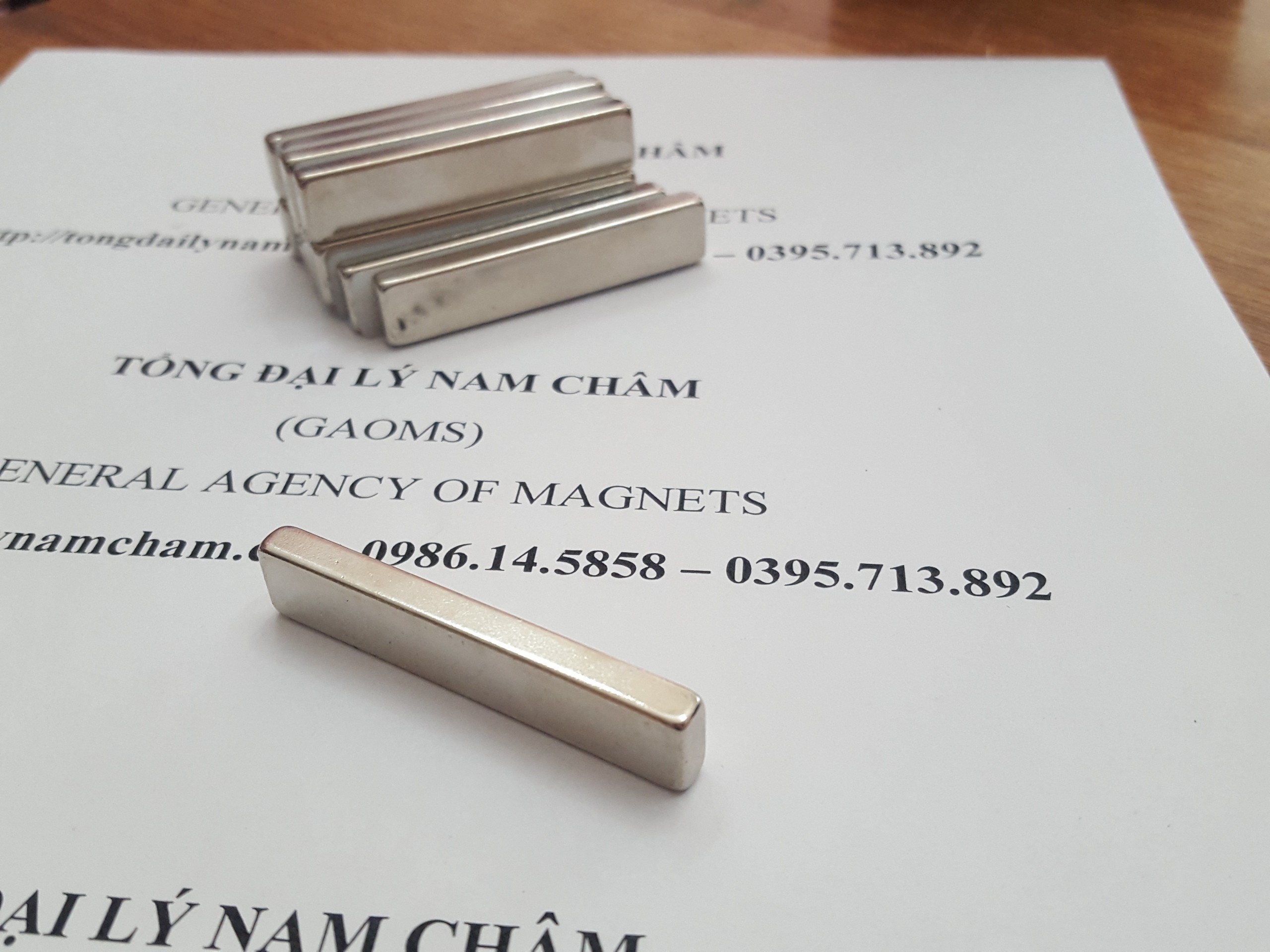 5 viên nam châm 50x10x5mm