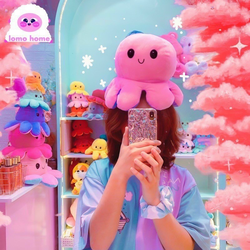 BẠCH TUỘC CẢM XÚC 2 MẶT Sz 20cm SIÊU CUTE