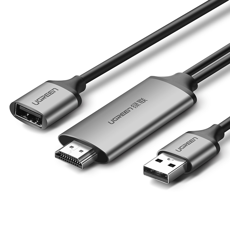 Cáp Chuyển Đổi USB (Micro, Lightning, Type-C) Sang HDMI UGREEN 50291 Chính Hãng