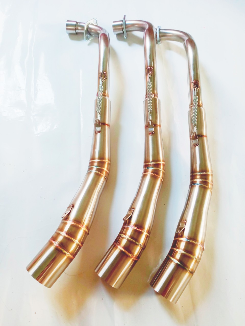 Pô leovince,cổ 2 khúc inox 201 gắn sirius,wave,dream.