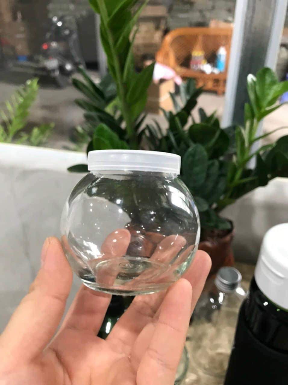 Hũ thuỷ tinh tròn 100Ml nắp nhựa