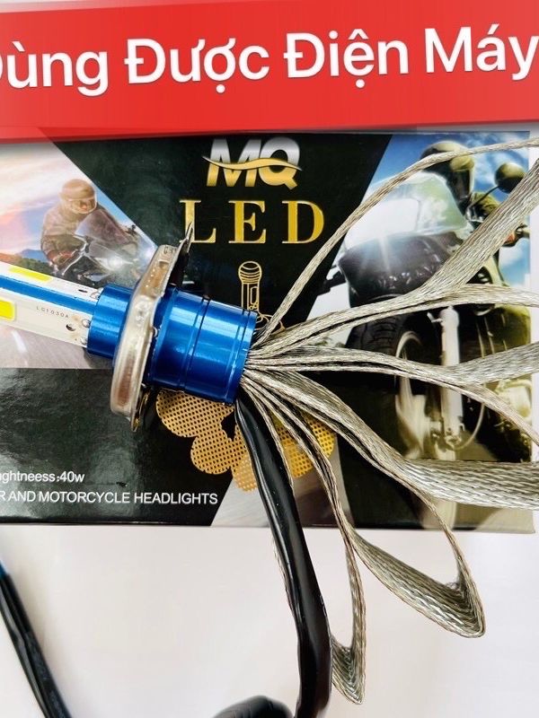 ĐÈN PHA LED CYT 3 TIM MA RACING LED H4 M5 ĐÈN PHA LED XE MÁY (GIÁ 1 BÓNG)