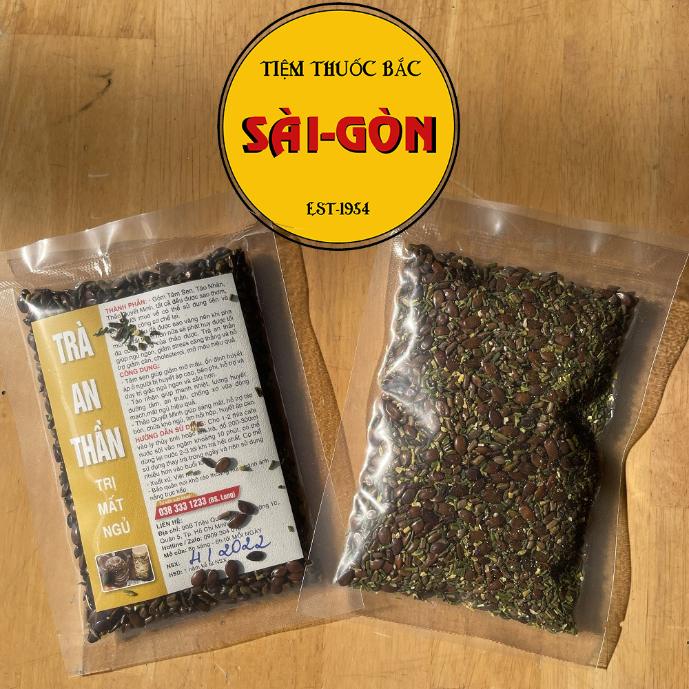 100g Trà An Thần Mất Ngủ (Gồm: Tâm Sen Táo Nhân Thảo Quyết Minh đều đã được sơ chế)