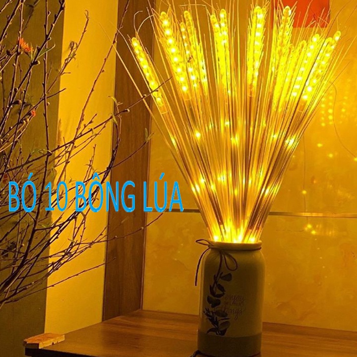 [15 CÁI] Combo bó 15 đèn, bó 10 đèn led bông lúa trang trí tết, đèn bông lúa thần tài
