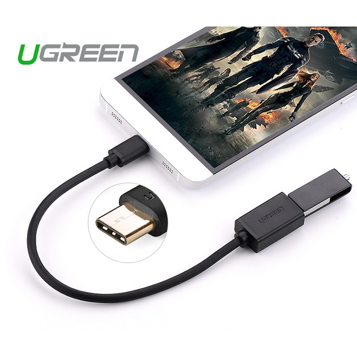 Cáp USB Type C sang USB 2.0 chuẩn A cổng âm Ugreen 30175