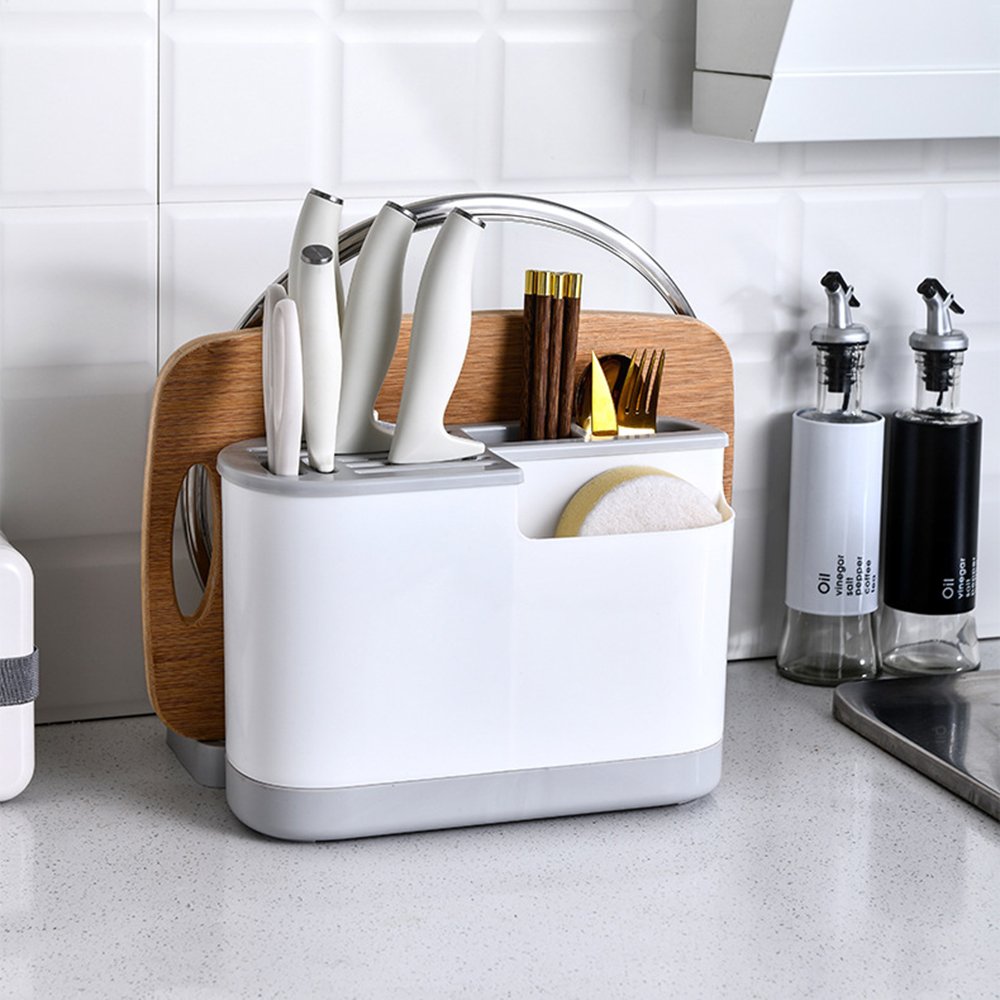 KỆ ĐỂ DAO, THỚT, ĐŨA NHỰA ABS