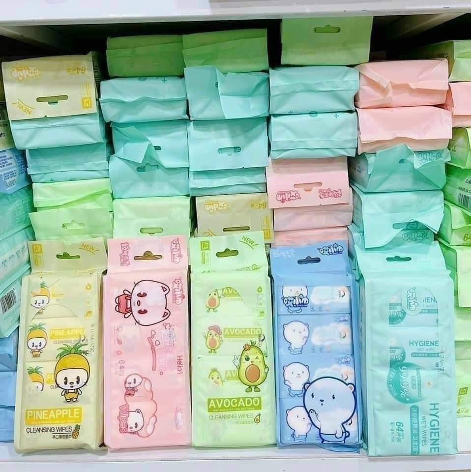 Combo 40 gói khăn ướt mini bỏ túi tiện lợi ( 5 bịch mỗi bịch 8 gói)