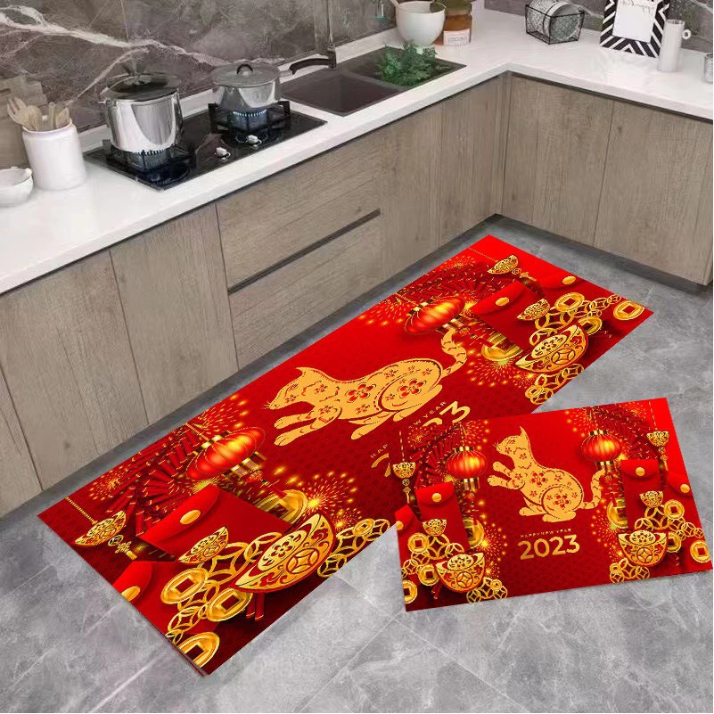 Thảm Bếp Cao Cấp Hiện Đại 2 Tấm Chống Trượt Dày Hút Nước Màu Sắc Sang Trọng - Bộ Thảm trải Bếp 3D Chất Liệu Bali Thảm Nhà Bếp tphcm