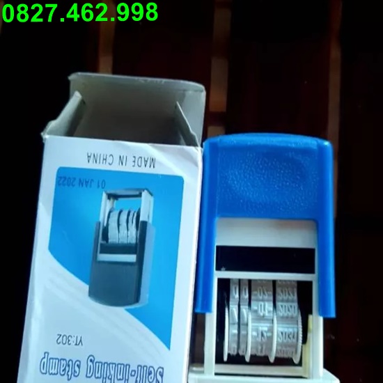 Con dấu mộc ngày tháng năm đúng chuẩn đóng nhiều chất liệu