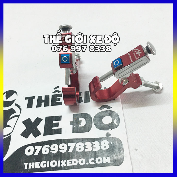 Cặp móc treo đồ xe máy nhôm bấm đủ màu
