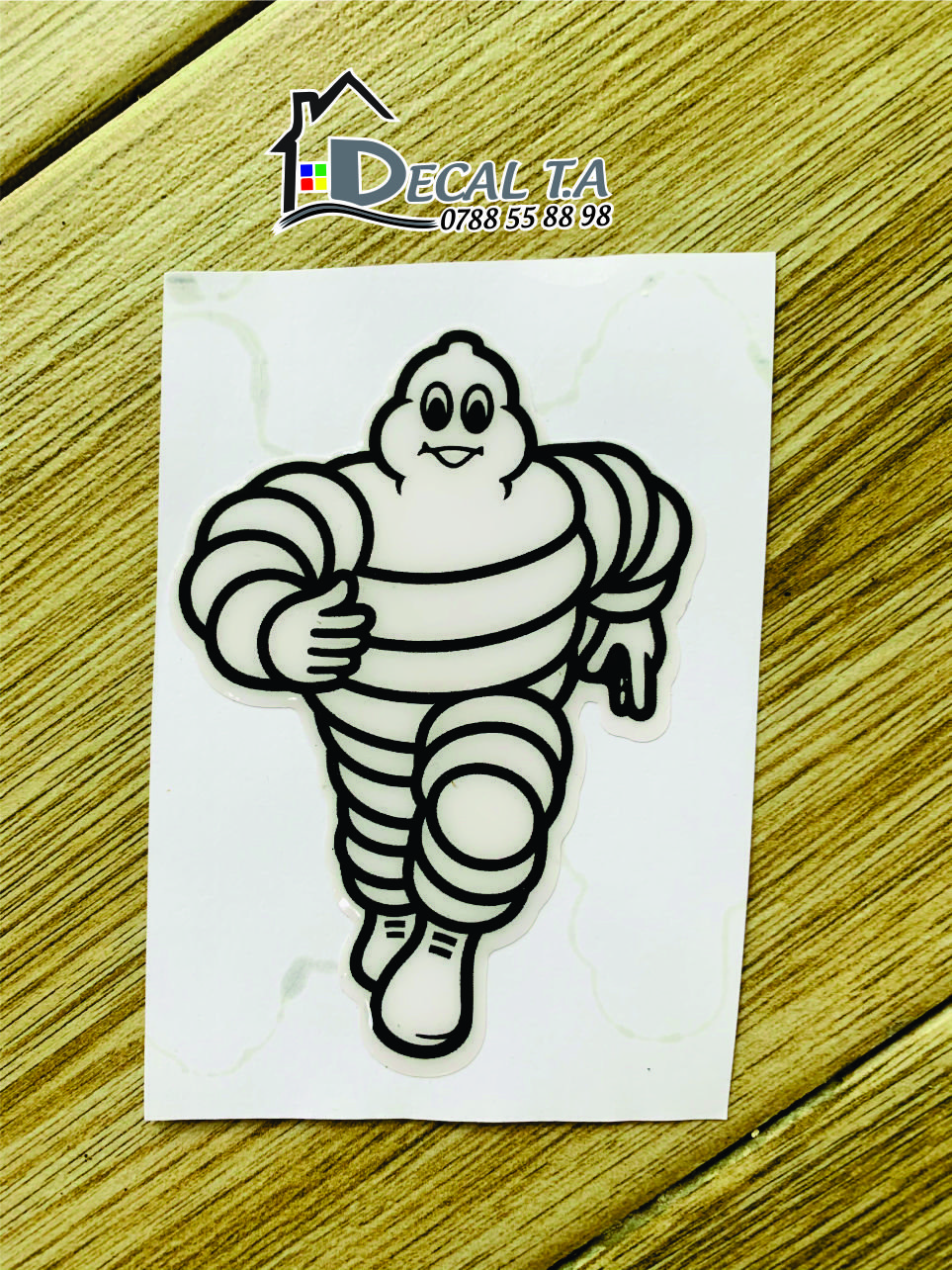 Ticker Michelin logo nổi dán xe máy, xe Ôtô, laptop, Đt, nón bảo hiểm