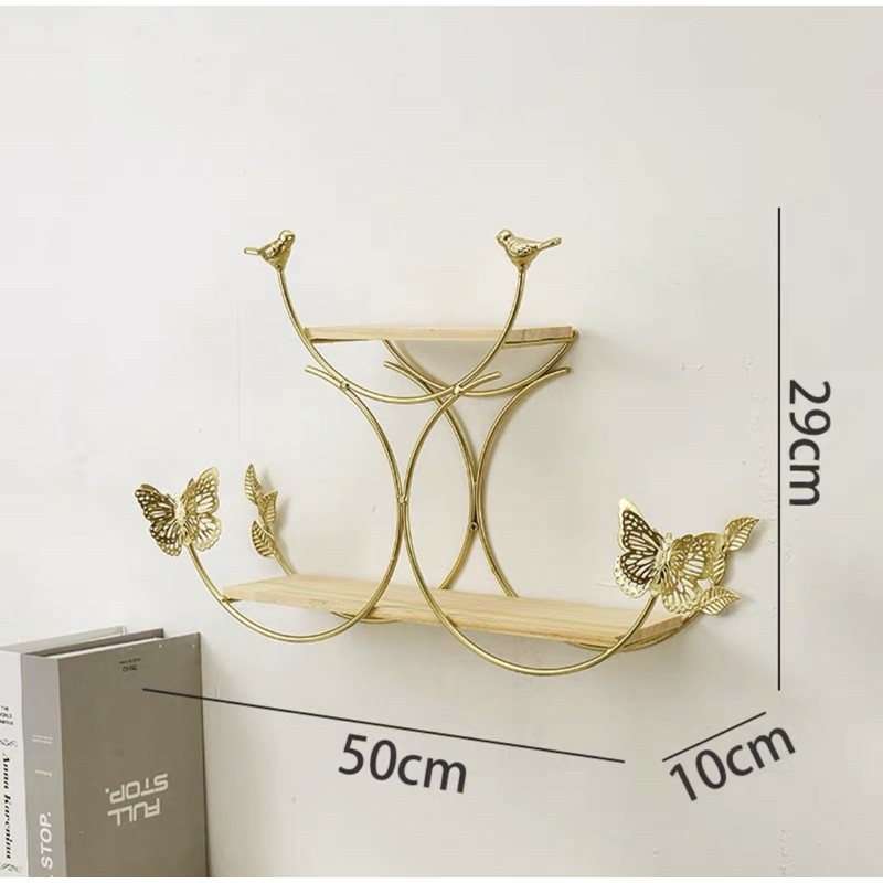 Kệ sắt decor treo tường hình bán Nguyệt
