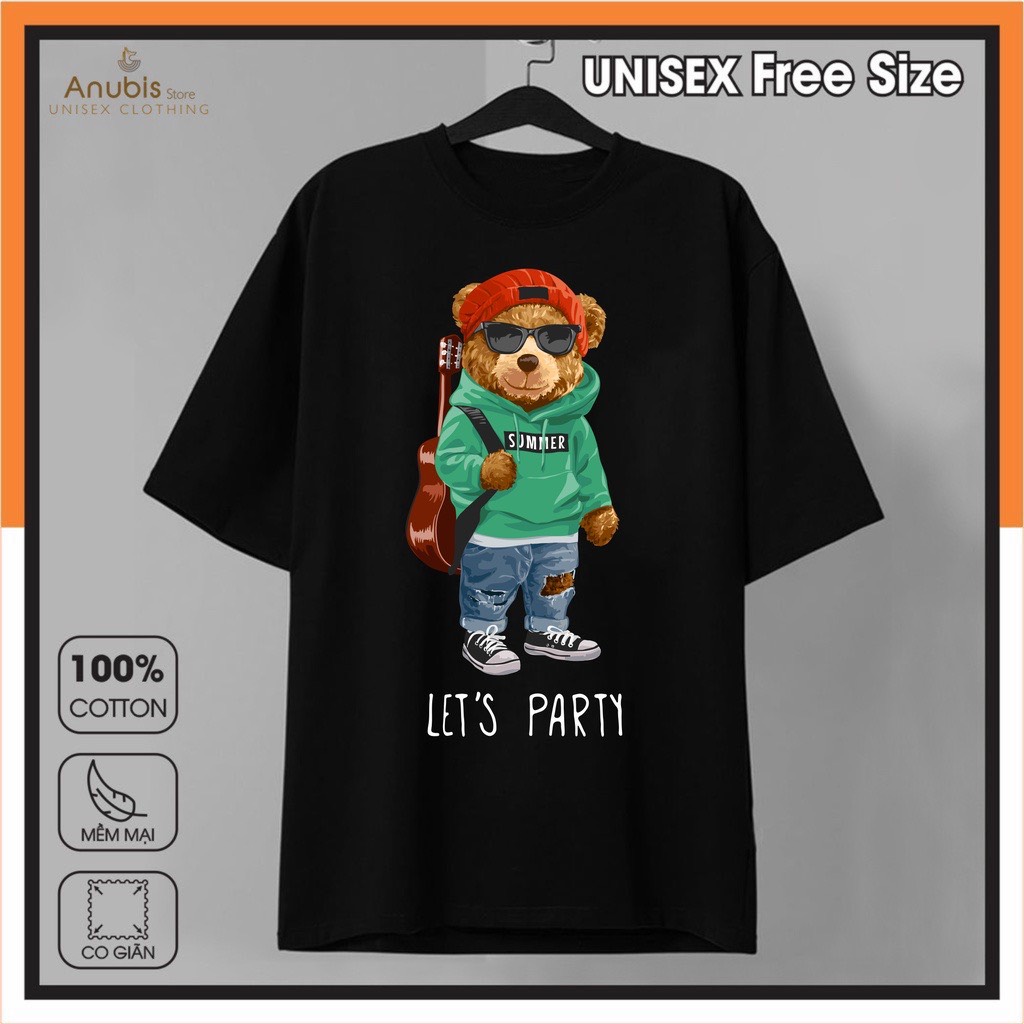 [HCM]Áo Thun Unisex Teddy Party Anubis Store