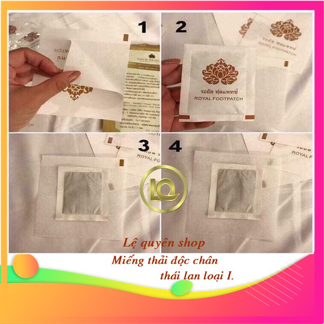 [hàng xịn]Miếng dán thải độc chân Thái Lan hộp 10 miếng hiệu quả