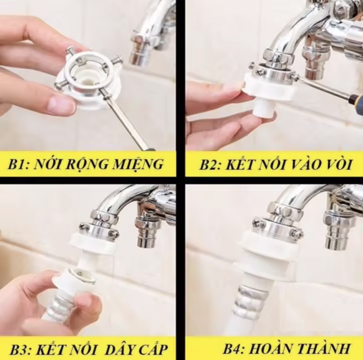 Dây cấp nước máy giặt dài 1,5m