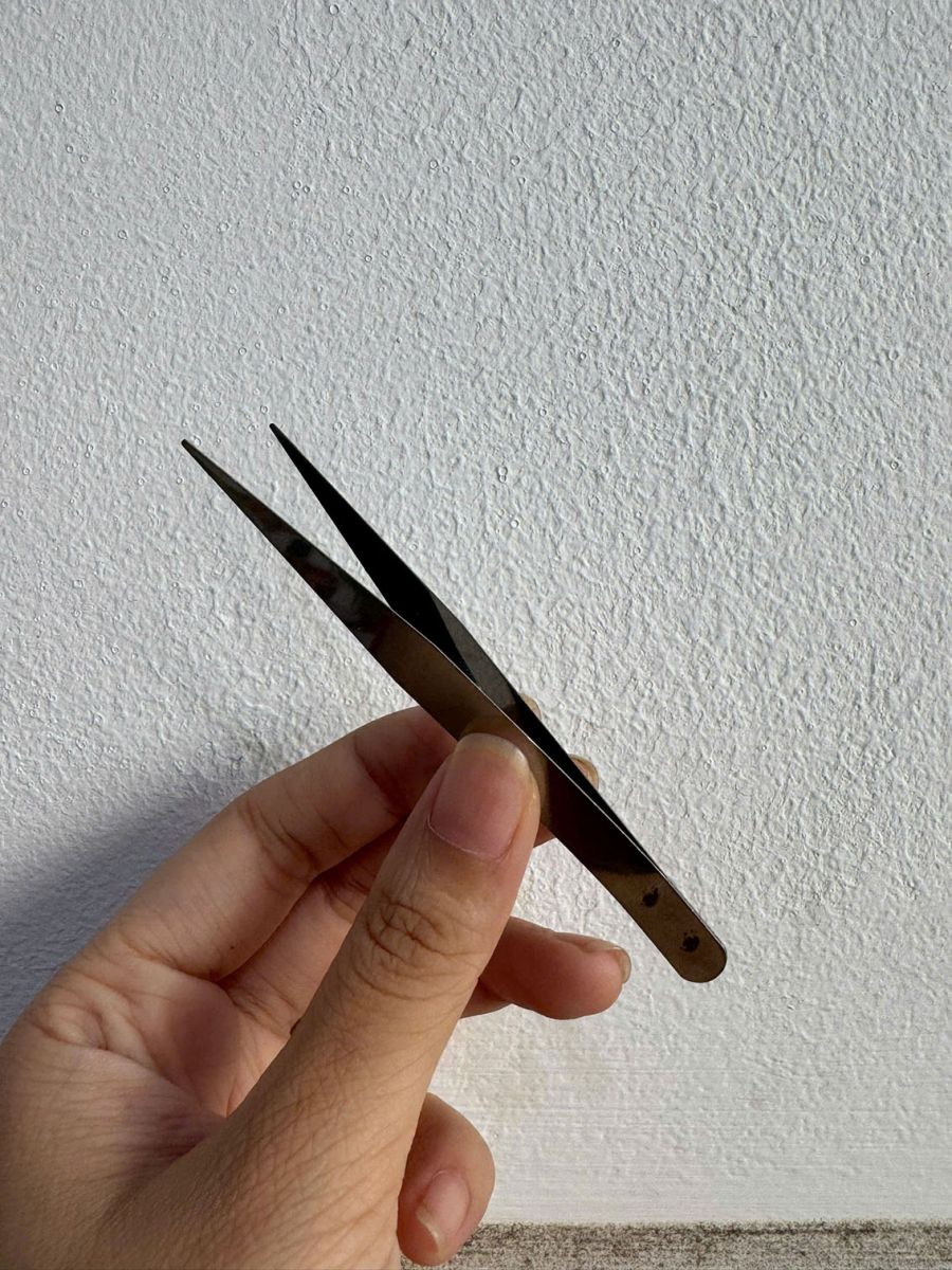 Nhíp Gắp Linh Kiện Điện Tử Đầu Thẳng 10Cm Tiện Dụng