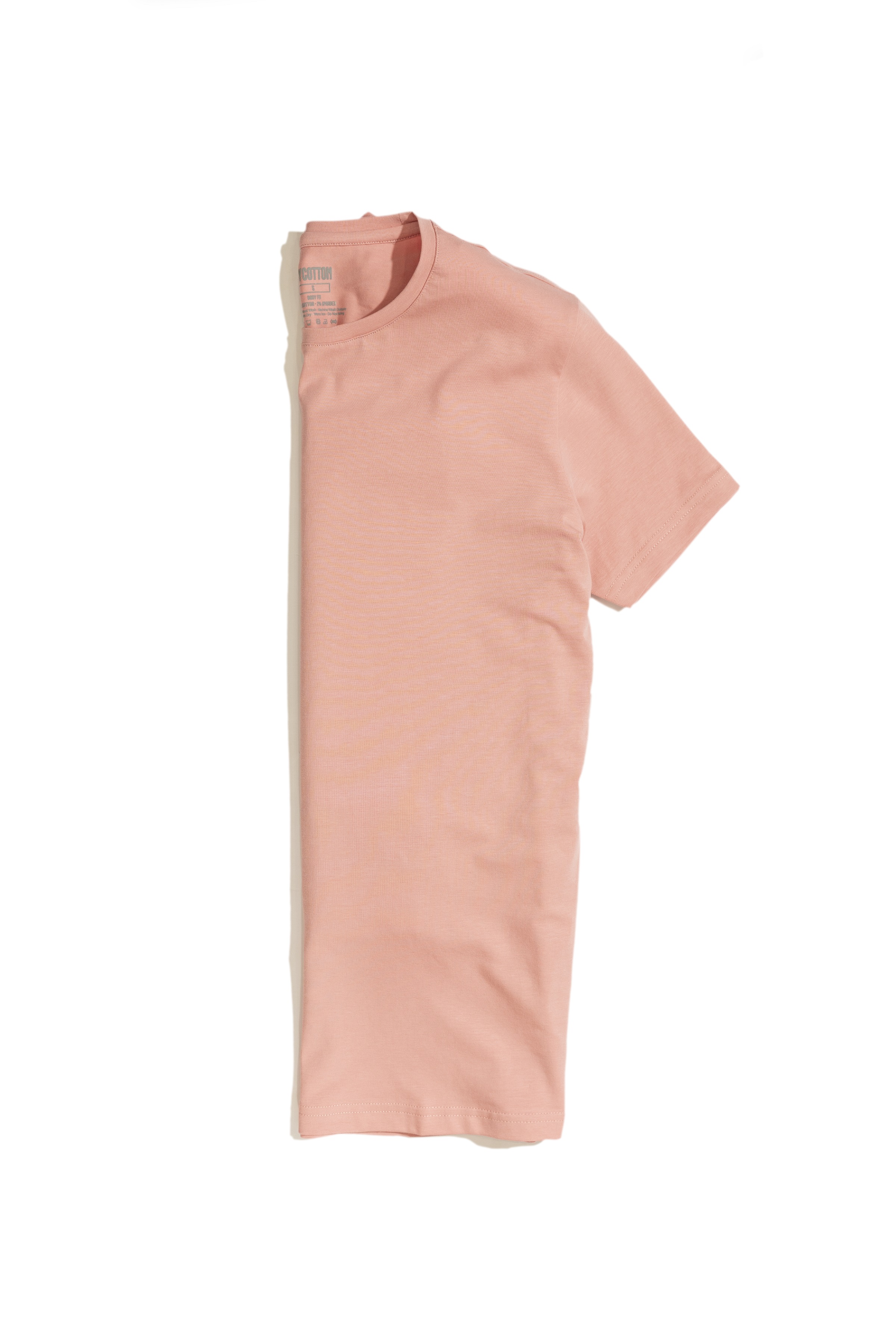 Áo Thun Nam Cao Cấp Hồng Coral Basic Tee BY COTTON