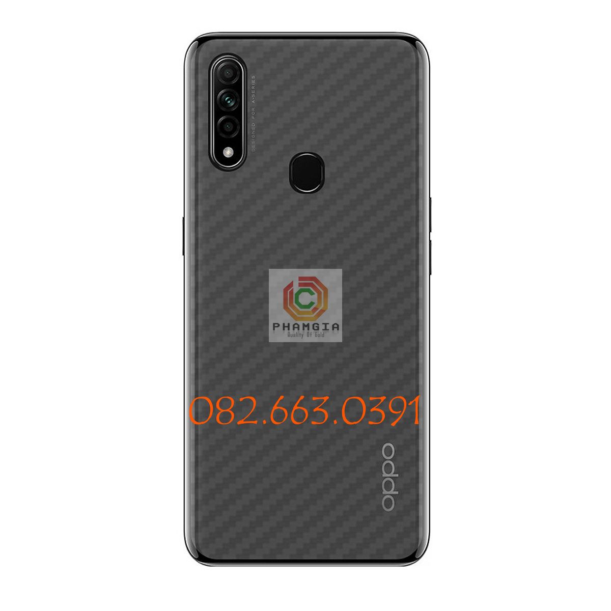 Miếng dán mặt lưng skin carbon Oppo A8